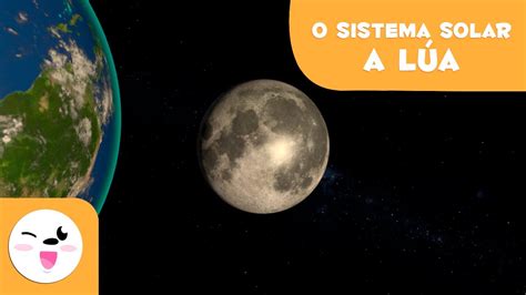 A Lua O Satélite Da Terra O Sistema Solar Em 3d Para Crianças Youtube