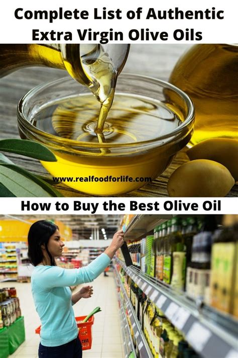 The Complete List Of Authentic Extra Virgin Olive Oils The Very Best