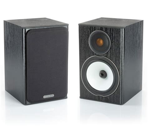 Monitor Audio Bronze BX 1 2 Way Bookshelf Speakers Pair Black Oak