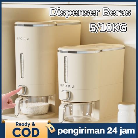 Jual Dispenser Beras Kg Rice Dispenser Tempat Wadah Penyimpanan