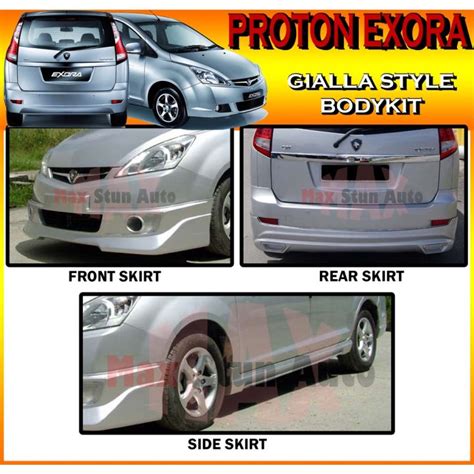 Proton Exora Gialla Style Bodykit Gialla Skirt Lip For