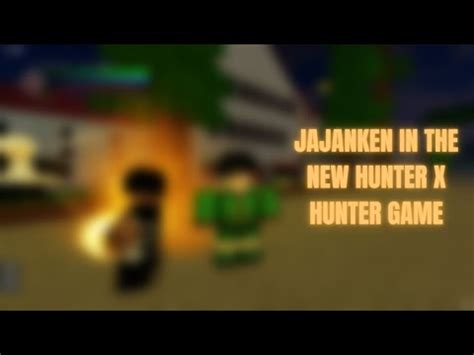 Jajanken In The New Roblox Hxh Game Hunter X Athena Youtube