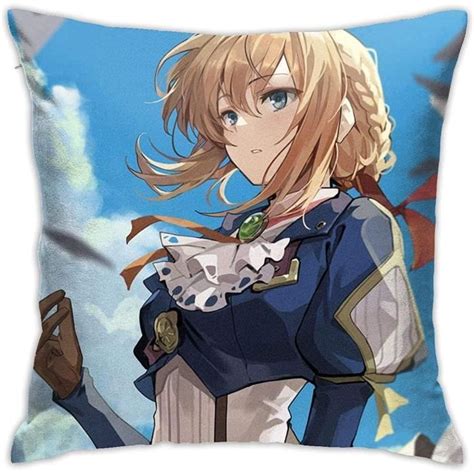 Violet Evergarden Anime Hentai Waifu décoratif Coussin carré Housses de Coussin pour la Maison