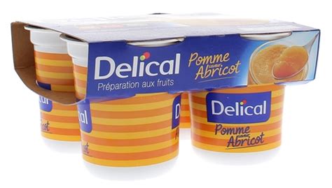 Delical Nutra Pote Pomme Saveur Abricot Compotes Pr Paration Aux Fruits