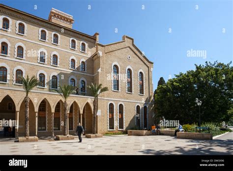 Campus Of The American University Of Beirut Located On The