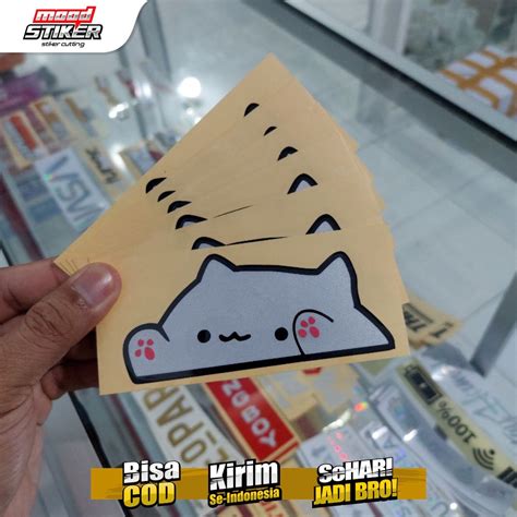 Jual Stiker Cutting Kucing Pentol Cat Pentol Skotlet Shopee Indonesia