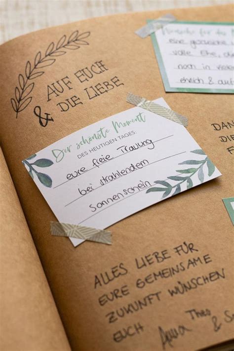 Kreatives Diy G Stebuch Greenery Hochzeit G Stebuch Etsy De