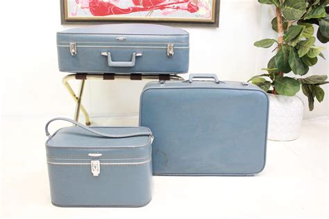 MCM Luggage set of 3 pcs powder blue | - GreStuff