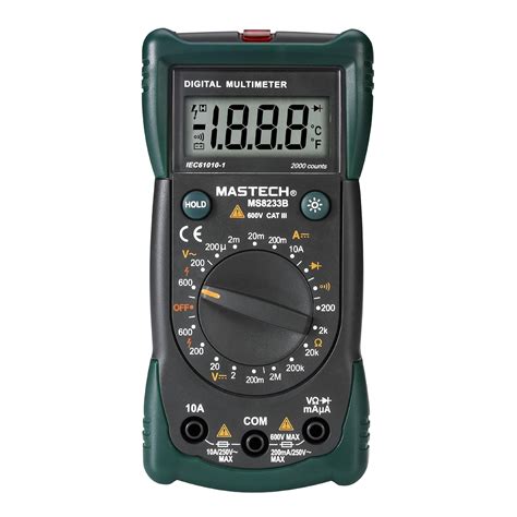 Mastech Ms8233b Non Contact Digital Multimeter Ac Voltage Detector With Backlight Uk