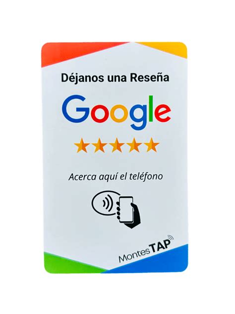 Tarjeta NFC Reseñas Google MontesTAP