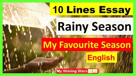 10 Lines On Rainy Season 10 Lines On Rainy Season In English 10 Lines