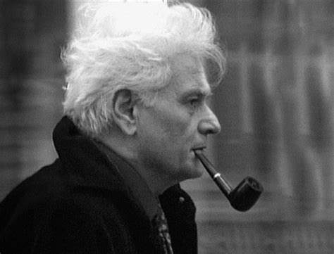 Jacques Derrida Smoking A Pipe Circa N