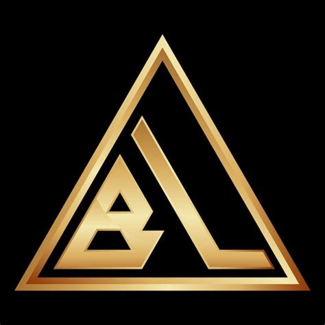 Dise O De Forma Triangular Del Logotipo De La Letra Bl Mark Vector