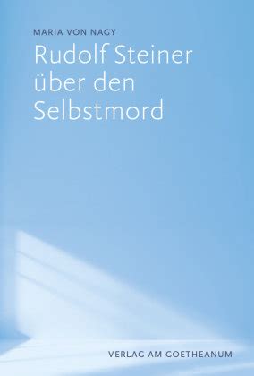 Rudolf Steiner Ber Den Selbstmord Verlag Am Goetheanum Ksi Ka W Empik