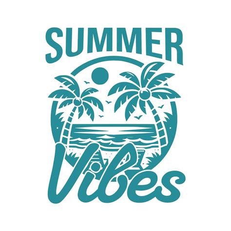 Premium Vector Summer Vibes T Shirt Design