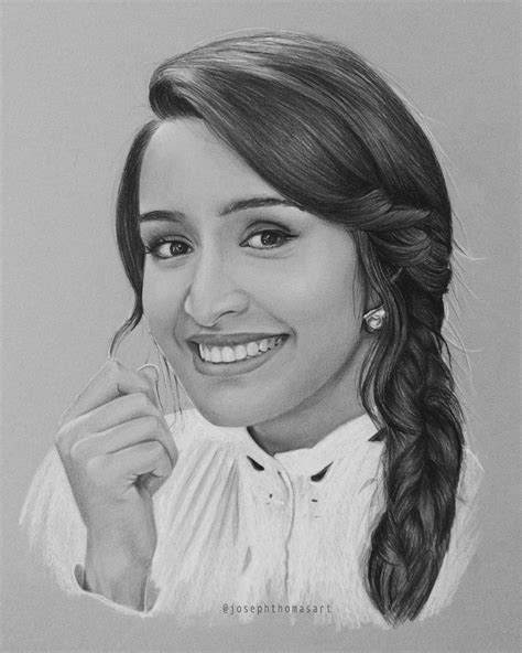 Pencil Drawing Shraddha Kapoor by JosephThomasArt on DeviantArt