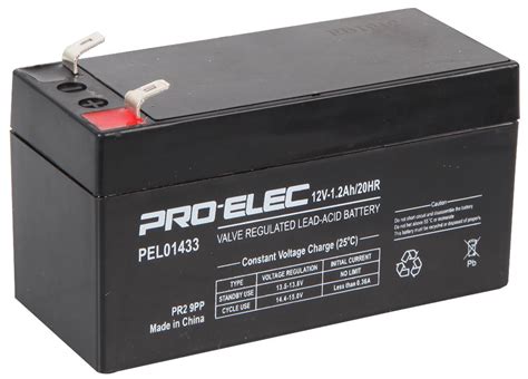 Ah V Agm Lead Acid Battery Pro Elec Cpc