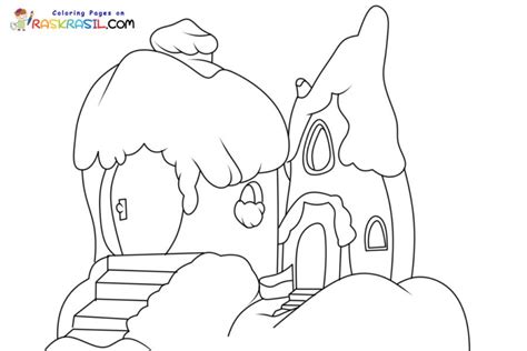 Whoville Houses Coloring Pages Printable for Free Download