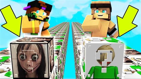 Minecraft ITA CORSA Dei LUCKYBLOCK DI MOMO Contro BALDI YouTube