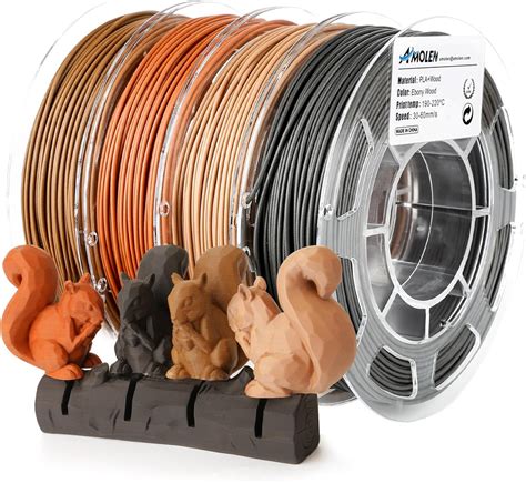 Amolen Ensemble De Filaments En Bois Pour Imprimante D Filament Pla