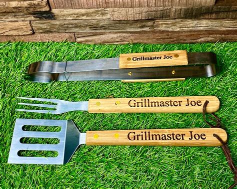 Personalized Grilling Tools Personalized BBQ Set BBQ Set Etsy