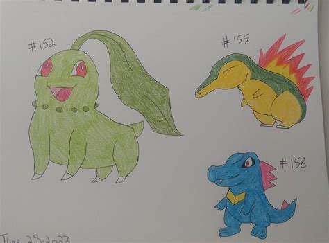 Gen 2 starters! by jayote on DeviantArt