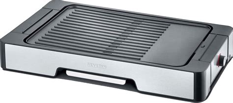 Severin PG 8615 Plancha Avec Plaque De Cuisson XXL Noir Acier