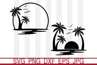 Beach Svg Palm Tree Svg Graphic By Aulart Creative Fabrica