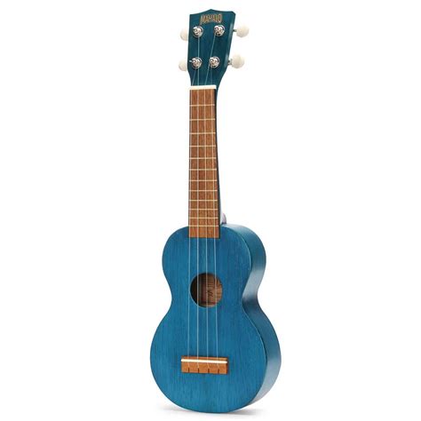 Ukulele Soprano Natural Azul Transparente S Rie Kahiko Mahalo