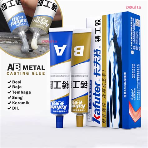 Jual Dt Lem Ab Epoxy Super Kuat Metal Glue Besi Radiator Pipa Besi