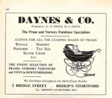 Daynes Co Gd Mi Smith Pram Nursery Furniture Bishops Stortford Ad