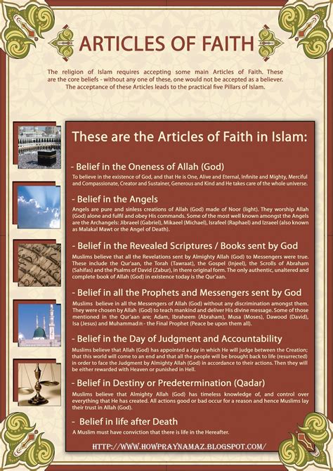 The Articles Of Faith In Islam How To Pray Namaz