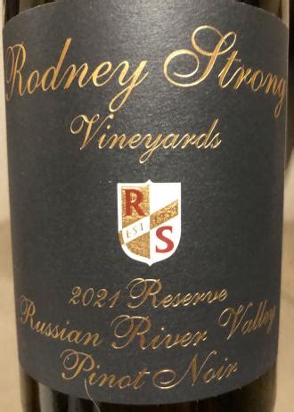 Rodney Strong 2021 Pinot Noir Reserve Russian River Valley IntoWine