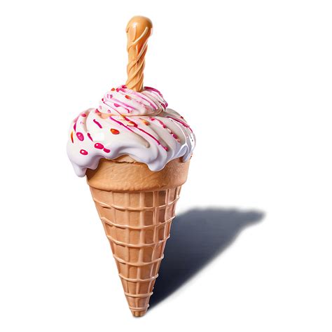 Download Melting Ice Cream Cone Png 67