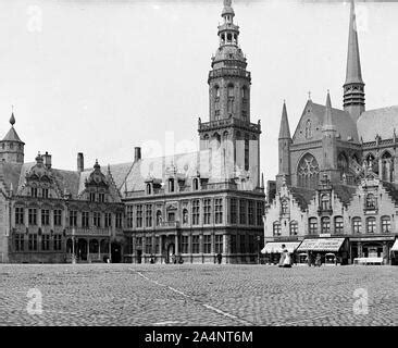 Rathaus Am Marktplatz In Veurne Furnes West Flandern Belgien