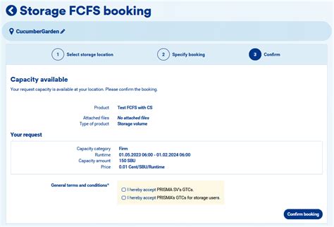 Storage How To Book Fcfs Prisma Capacity Platform