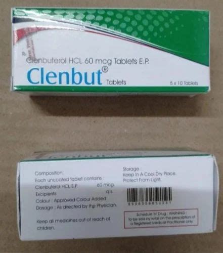 Clenbut Clenbuterol Tablets 40 Mg At Rs 40 Stripe Clenbuterol Tablet