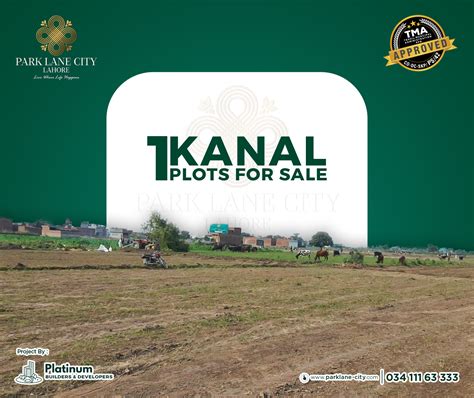 1 Kanal Plot For Sale Park Lane City