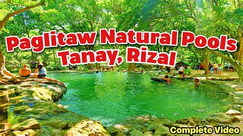 Paglitaw Natural Pools Tanay Rizal Summer Destination Youtube