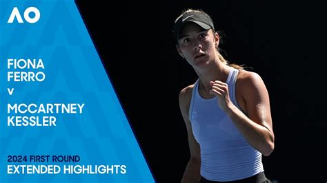 Fiona Ferro v McCartney Kessler Extended Highlights | Australian Open ...