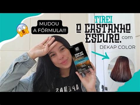 Dekap Color No Cabelo Castanho Escuro Youtube