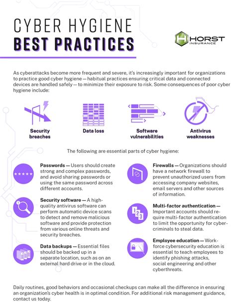 Cyber Hygiene Best Practices Horst Insurance