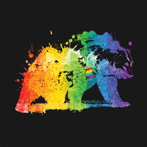 Gay Bear Pride Gay Pride Flag T Shirt Teepublic