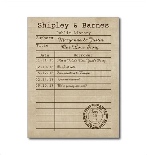 Library Card Template - 17+ Printable Sample, Example, Format Download!