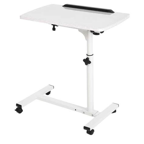 HURRISE Bureau D Ordinateur Portable Avec Roues Bureau D Ordinateur