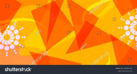 Abstract Yellow Triangle Shape Background Design Stock Vector Royalty