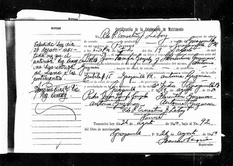 Puerto Rico Marriage Certificate