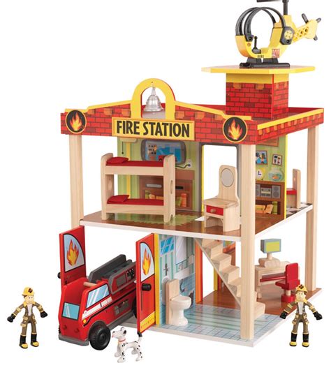 Kidkraft Kids Children Home Indoor Pretend Play Toy Fire Station Set