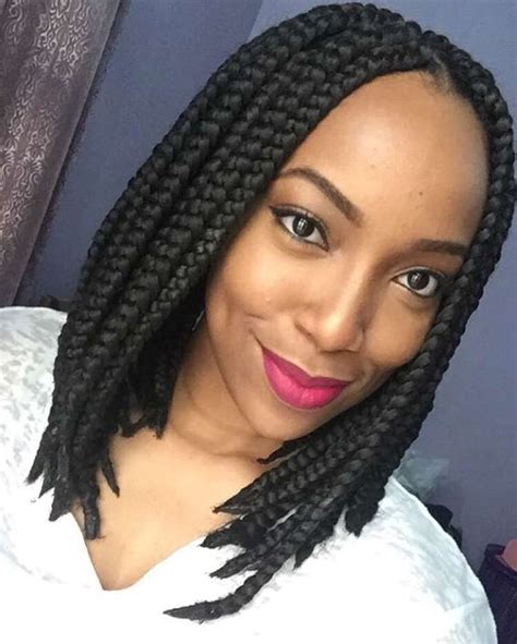 Long Bob Braids Black Hair Tribe