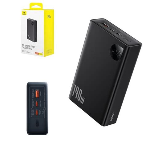 Power Bank Baseus Adaman 24000 MAh 140 W Black Power Delivery PD